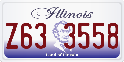 IL license plate Z633558