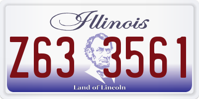 IL license plate Z633561