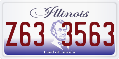 IL license plate Z633563