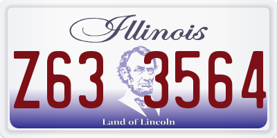 IL license plate Z633564