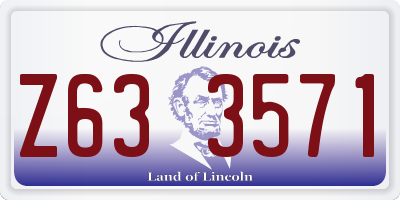IL license plate Z633571