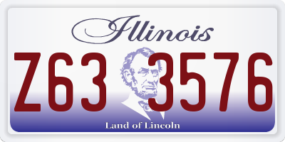 IL license plate Z633576