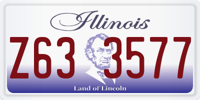 IL license plate Z633577