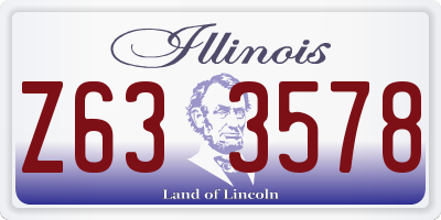 IL license plate Z633578