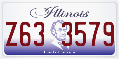 IL license plate Z633579