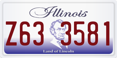 IL license plate Z633581