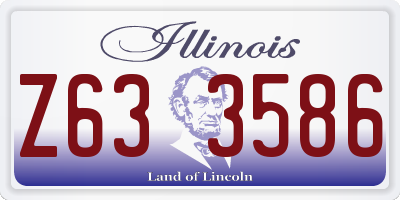 IL license plate Z633586
