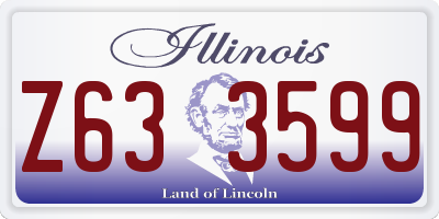 IL license plate Z633599