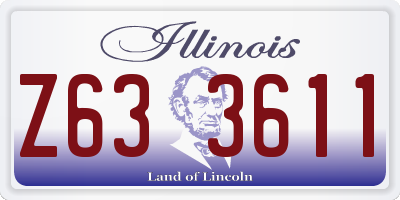 IL license plate Z633611