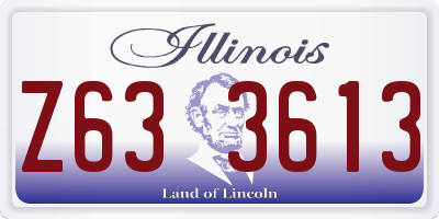 IL license plate Z633613