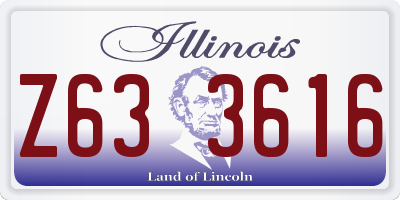 IL license plate Z633616