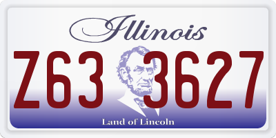 IL license plate Z633627