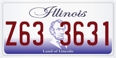 IL license plate Z633631