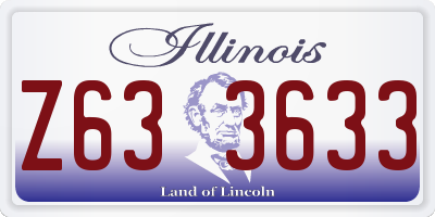 IL license plate Z633633
