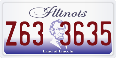 IL license plate Z633635