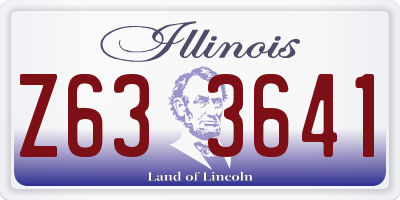 IL license plate Z633641