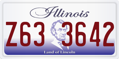 IL license plate Z633642