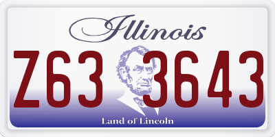 IL license plate Z633643
