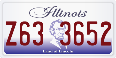 IL license plate Z633652