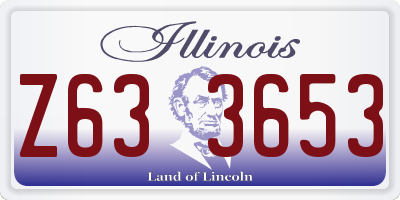 IL license plate Z633653