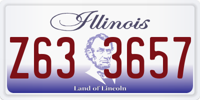 IL license plate Z633657