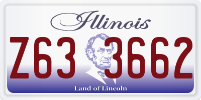 IL license plate Z633662