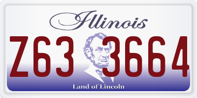 IL license plate Z633664