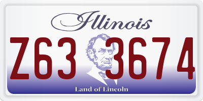 IL license plate Z633674
