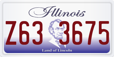 IL license plate Z633675