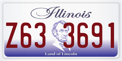 IL license plate Z633691
