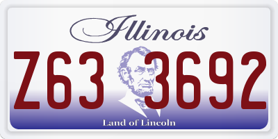 IL license plate Z633692