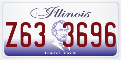 IL license plate Z633696