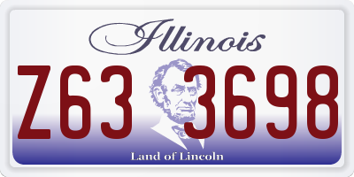 IL license plate Z633698
