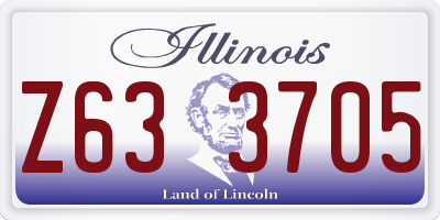 IL license plate Z633705