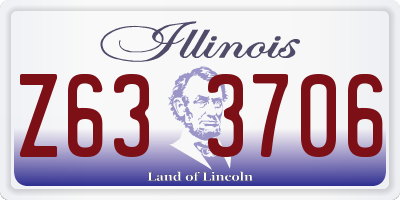 IL license plate Z633706