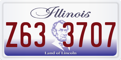 IL license plate Z633707