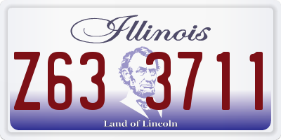 IL license plate Z633711
