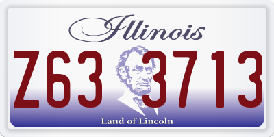 IL license plate Z633713