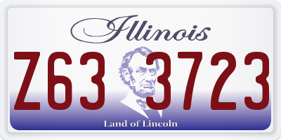 IL license plate Z633723