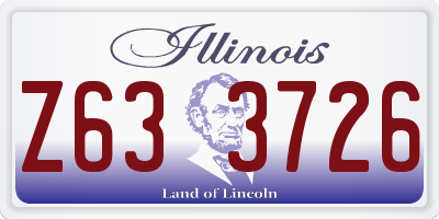 IL license plate Z633726