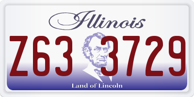 IL license plate Z633729