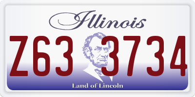IL license plate Z633734