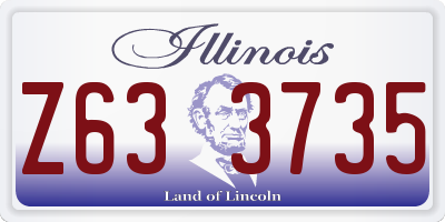 IL license plate Z633735