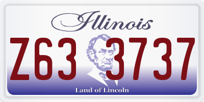 IL license plate Z633737