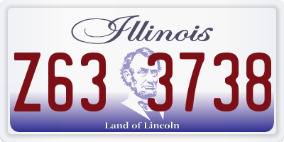 IL license plate Z633738