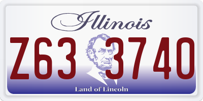 IL license plate Z633740