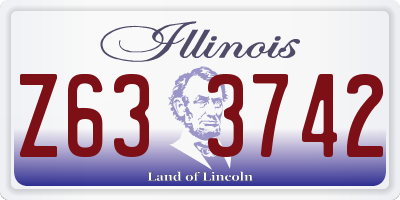 IL license plate Z633742