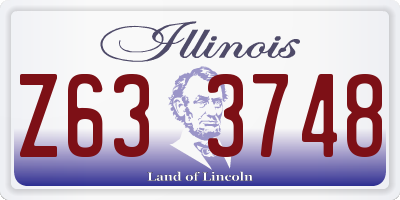 IL license plate Z633748