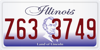 IL license plate Z633749