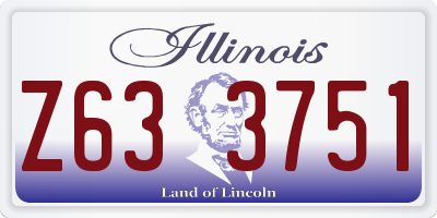 IL license plate Z633751